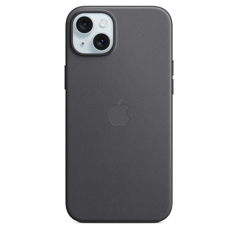Apple etui z tkaniny FineWoven z MagSafe do iPhone’a 15 Plus – czarne