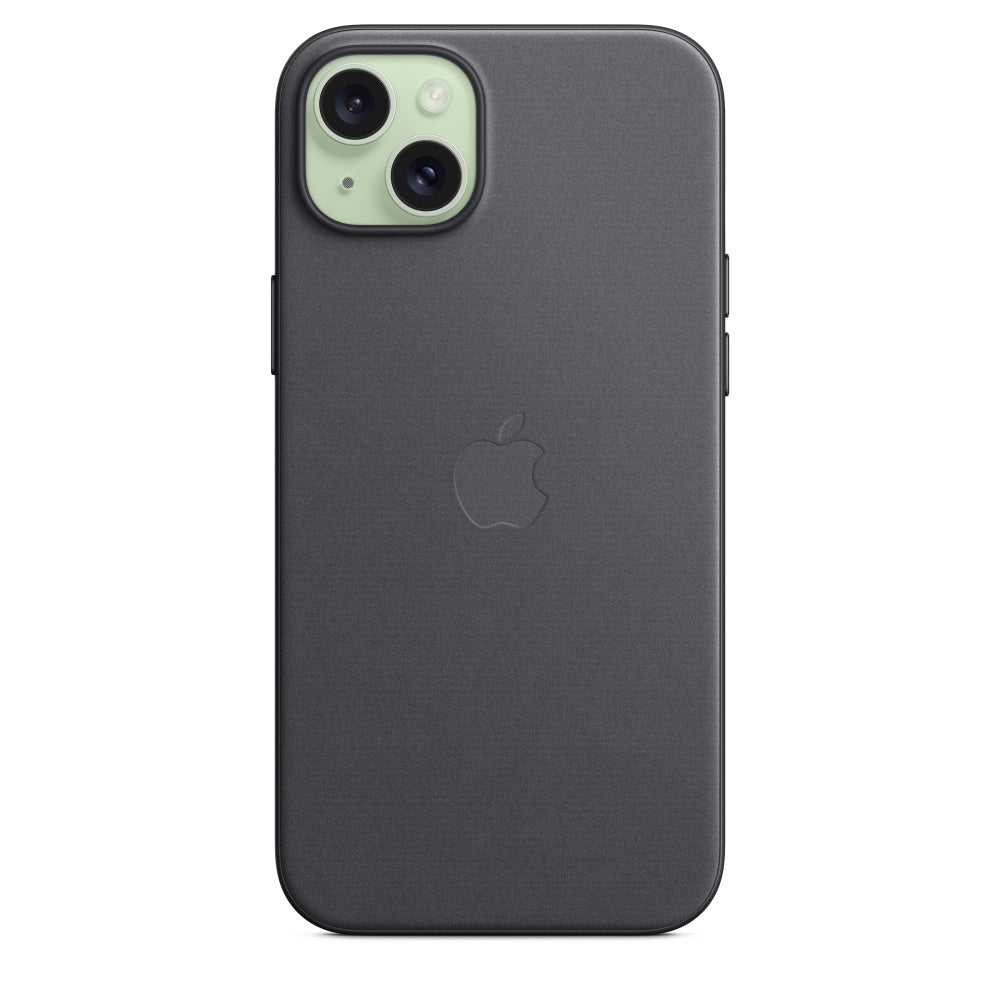 Apple etui z tkaniny FineWoven z MagSafe do iPhone’a 15 Plus – czarne