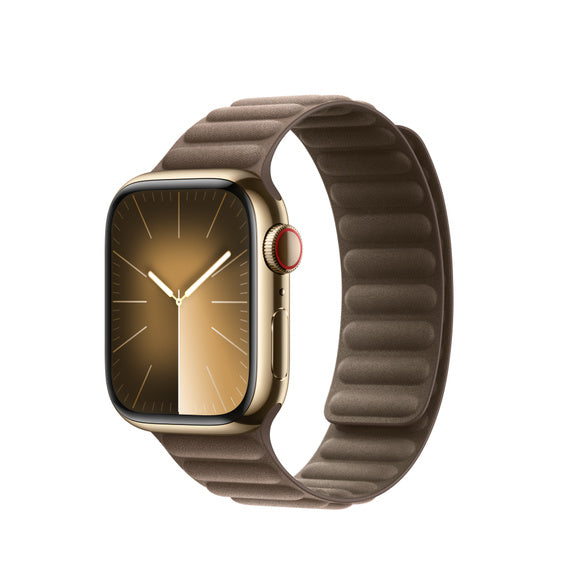Apple Pasek karbowany magnetyczny w kolorze jasnobeżowym do koperty 41 mm – rozmiar M L