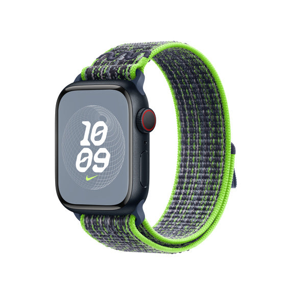Apple Opaska sportowa Nike w kolorze jasnozielonym niebieskim do koperty 41 mm