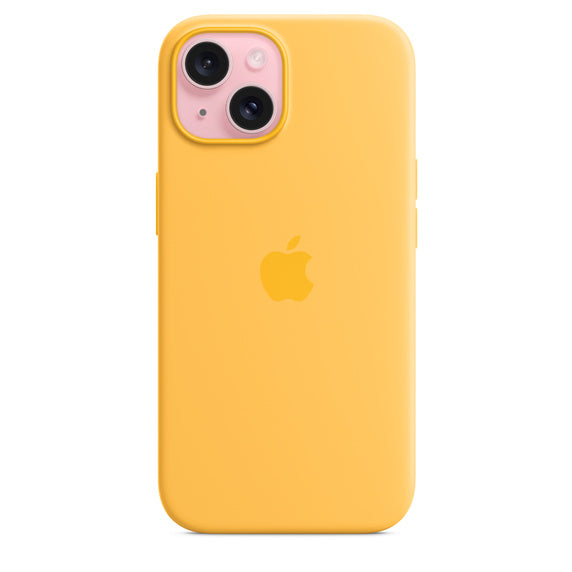 Apple silikonowe etui z MagSafe do iPhone’a 15 Plus – promienne