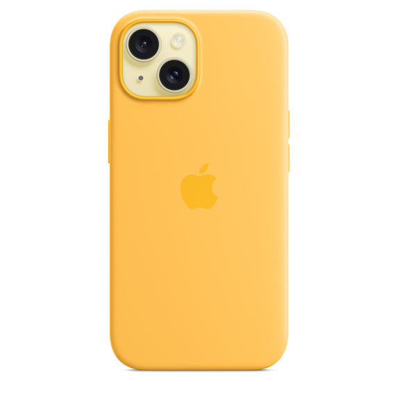 Apple silikonowe etui z MagSafe do iPhone’a 15 Plus – promienne