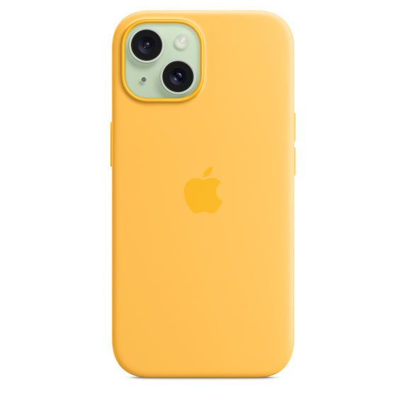 Apple silikonowe etui z MagSafe do iPhone’a 15 Plus – promienne
