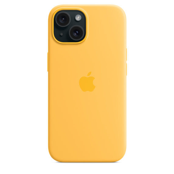 Apple silikonowe etui z MagSafe do iPhone’a 15 Plus – promienne