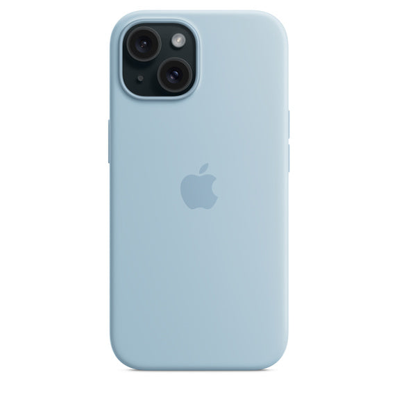 Apple silikonowe etui z MagSafe do iPhone’a 15 Plus – jasnoniebieski