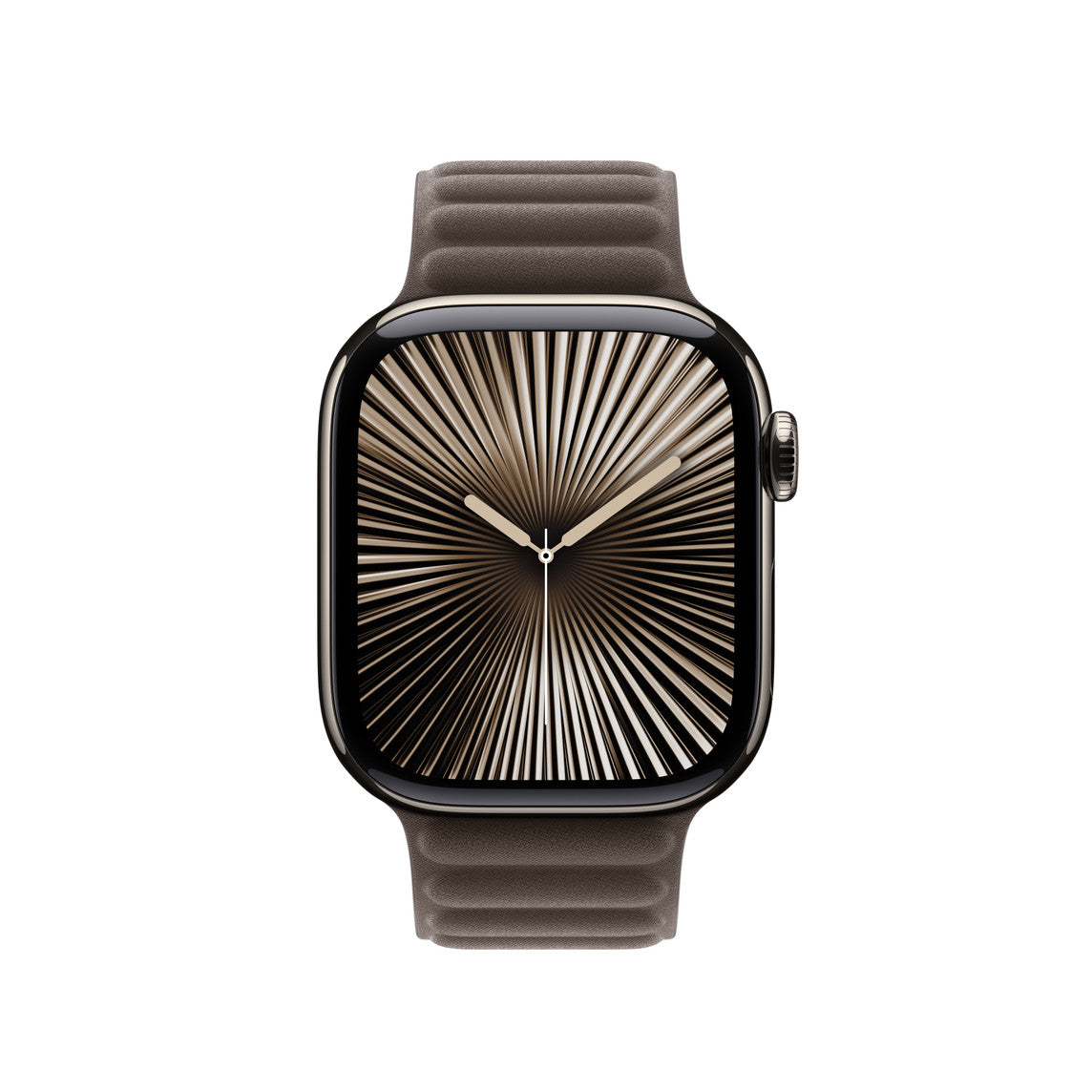Apple Karbowany pasek magnetyczny w kolorze szarobrązowym do koperty 42 mm – rozmiar M L