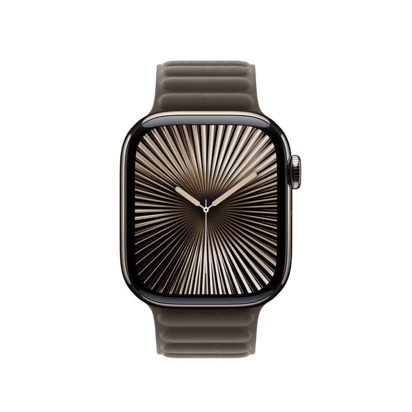 Apple Karbowany pasek magnetyczny w kolorze szarobrązowym do koperty 42 mm – rozmiar M L