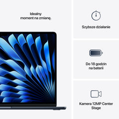 Apple MacBook Air 15" M4 10-core CPU 10-core GPU 16GB 256GB SSD 70W - 2025 - Północ