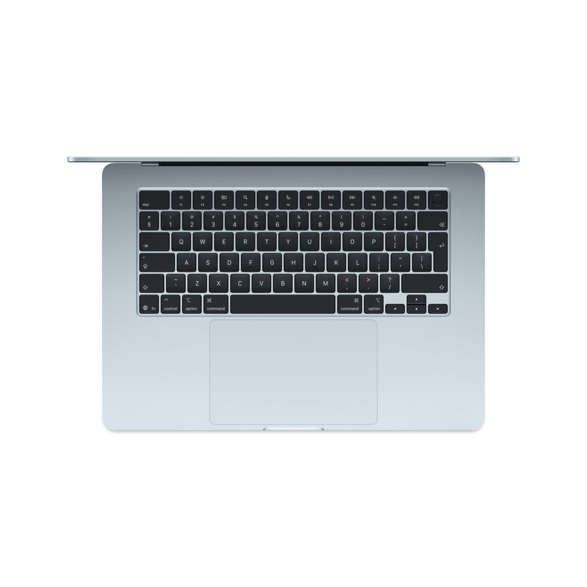 15-calowy MacBook Air: Czip Apple M4 z 10‑rdzeniowym CPU, 10‑rdzeniowym GPU, 256 GB SSD - Błękitny