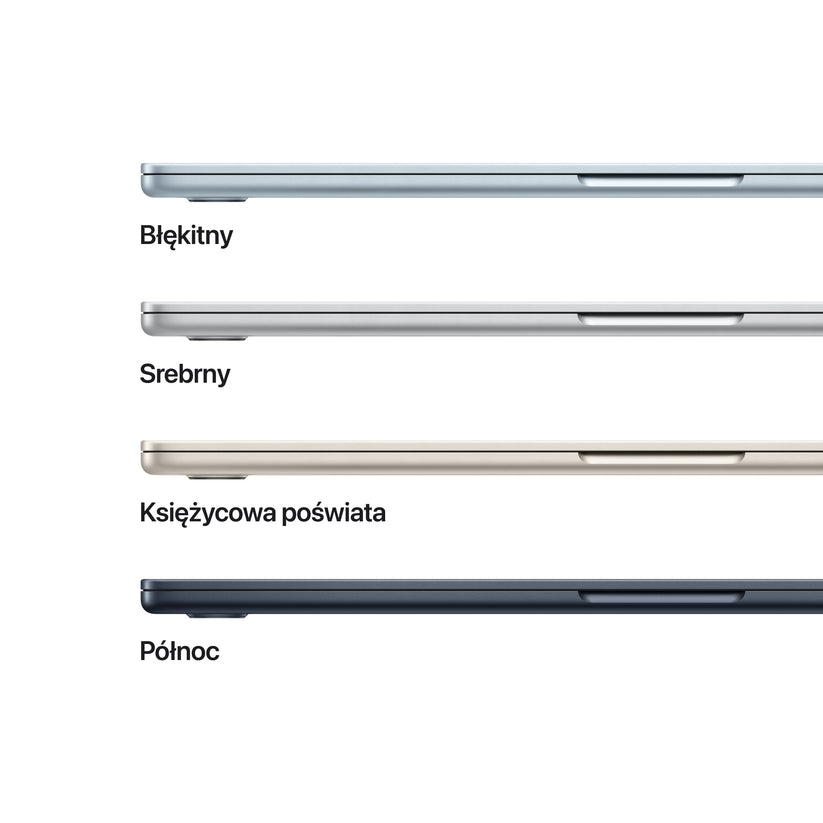 15-calowy MacBook Air: Czip Apple M4 z 10‑rdzeniowym CPU, 10‑rdzeniowym GPU, 256 GB SSD - Błękitny