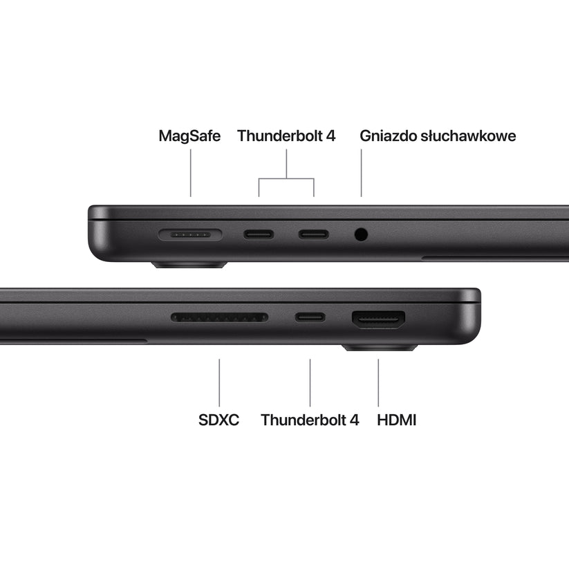 Apple MacBook Pro 14" M5 10‑core CPU 10‑core GPU 16GB 512GB SSD - 2025 - Gwiezdna czerń