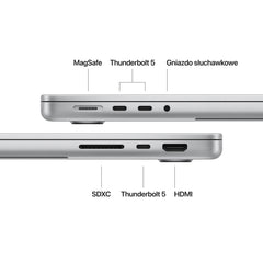 Apple MacBook Pro 14" M4 Max 16‑core CPU 40‑core GPU 64GB 1TB SSD wyświetlacz nanostrukturalny - 2024 - gwiezdna czerń