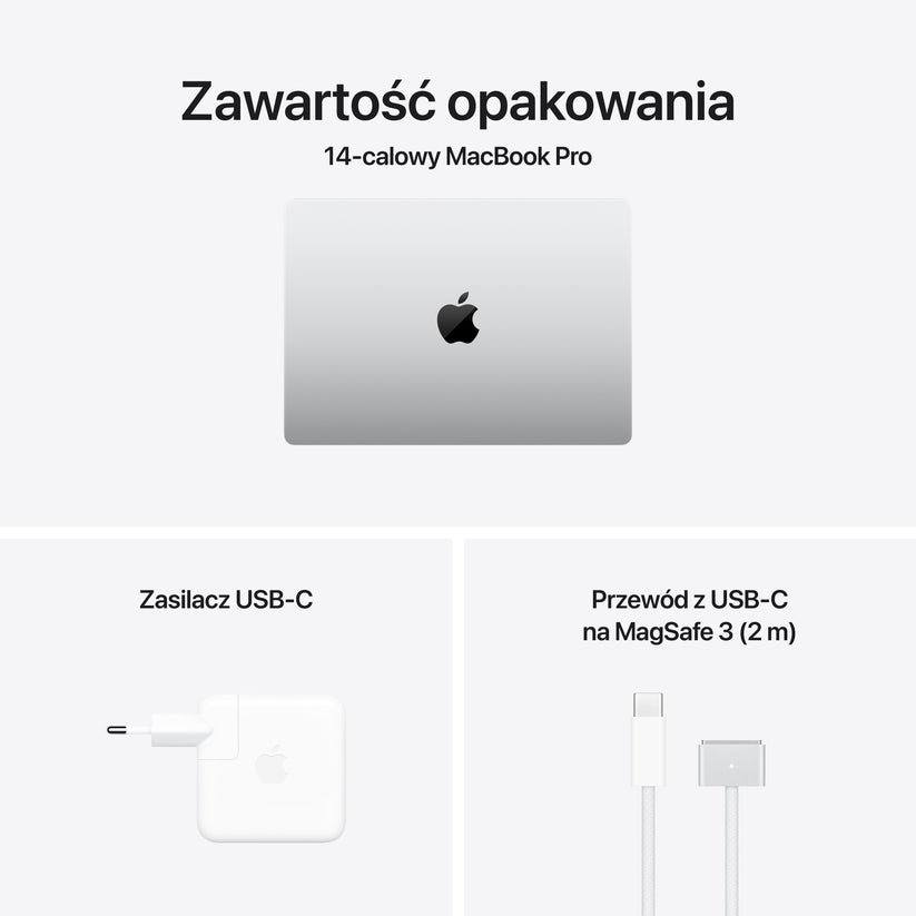Apple MacBook Pro 14" M4 Max 16‑core CPU 40‑core GPU 64GB 1TB SSD wyświetlacz nanostrukturalny - 2024 - gwiezdna czerń
