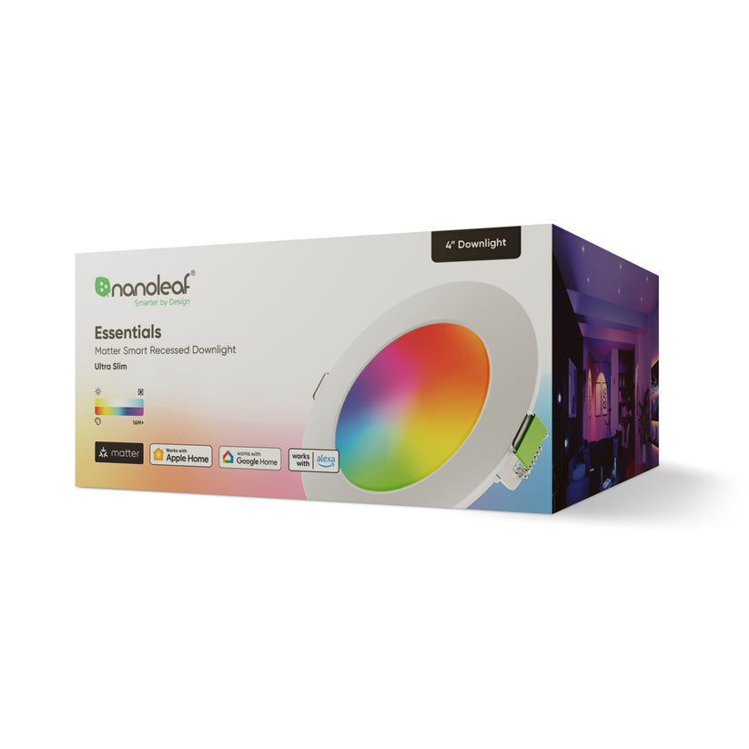 Oświetlenie punktowe Nanoleaf Essentials Smart Downlight (technologia Matter)