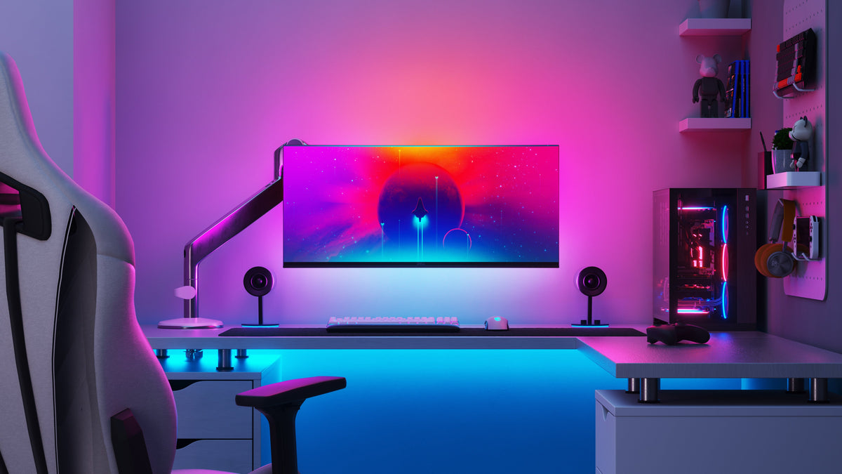 Nanoleaf 4D PC Screen Mirror Lightstrip - system inteligentnego podświetlenia monitora do 32" (2,5 m)