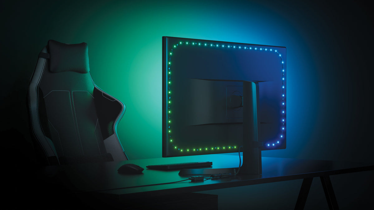 Nanoleaf 4D PC Screen Mirror Lightstrip - system inteligentnego podświetlenia monitora do 32" (2,5 m)