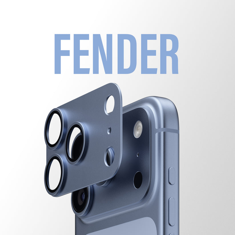 PanzerGlass Fender Camera Protector - osłona na aparat do iPhone 18 Pro niebieska