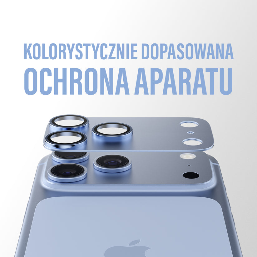 PanzerGlass Fender Camera Protector - osłona na aparat do iPhone 18 Pro niebieska
