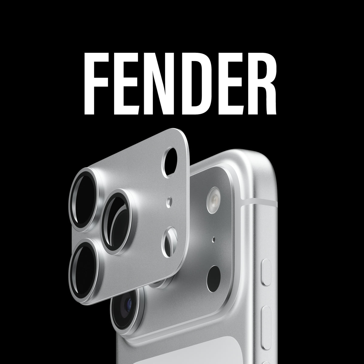 PanzerGlass Fender Camera Protector - osłona na aparat do iPhone 18 Pro srebrna