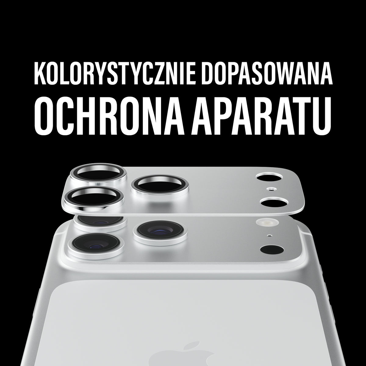 PanzerGlass Fender Camera Protector - osłona na aparat do iPhone 18 Pro srebrna