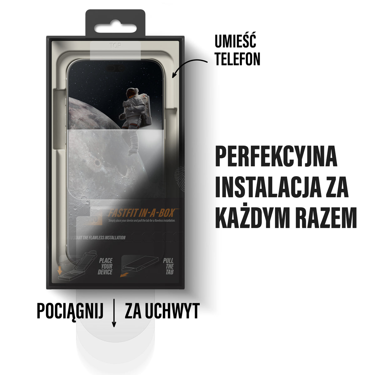 PanzerGlass Ceramic II Screen Protector Ultra Wide Fit - szkło ceramiczne do iPhone 18 Pro/17 Pro czarna ramka