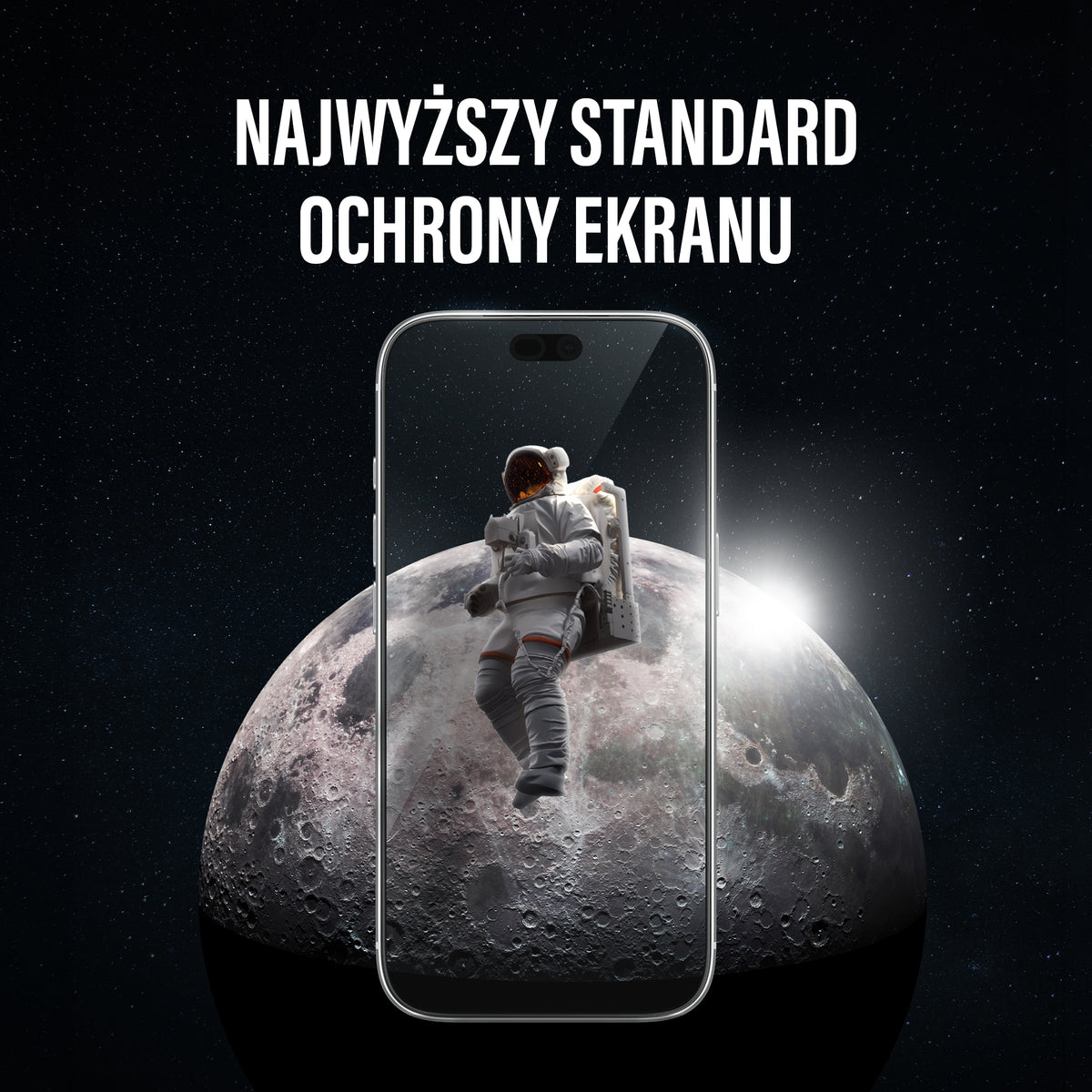 PanzerGlass Ceramic II Screen Protector Ultra Wide Fit - szkło ceramiczne do iPhone 18 Pro/17 Pro czarna ramka