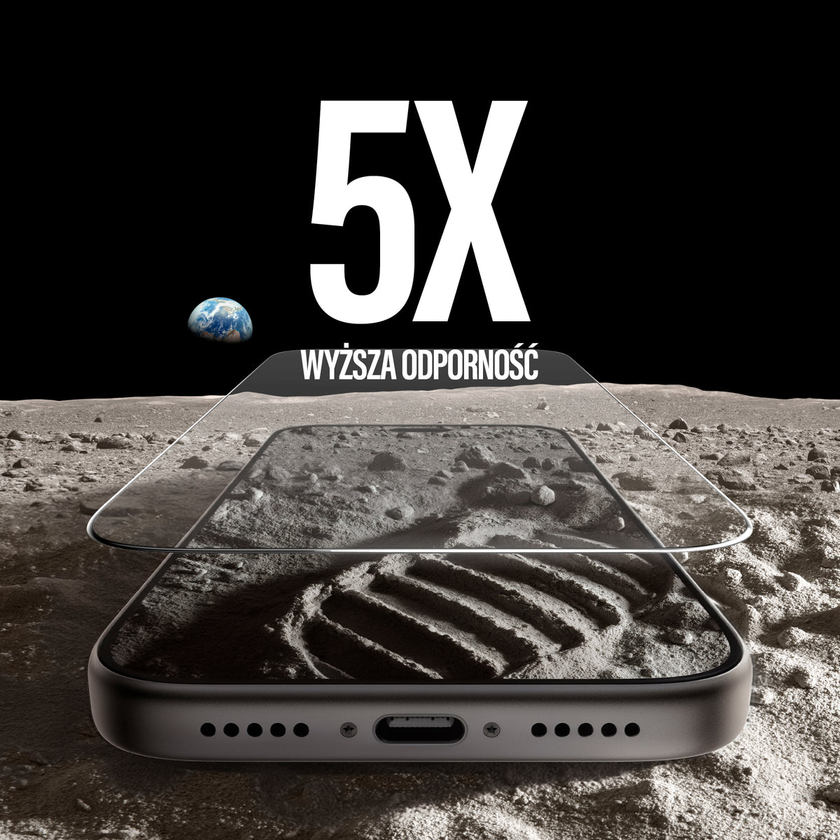 PanzerGlass Ceramic II Screen Protector Ultra Wide Fit - szkło ceramiczne do iPhone 18 Pro/17 Pro czarna ramka