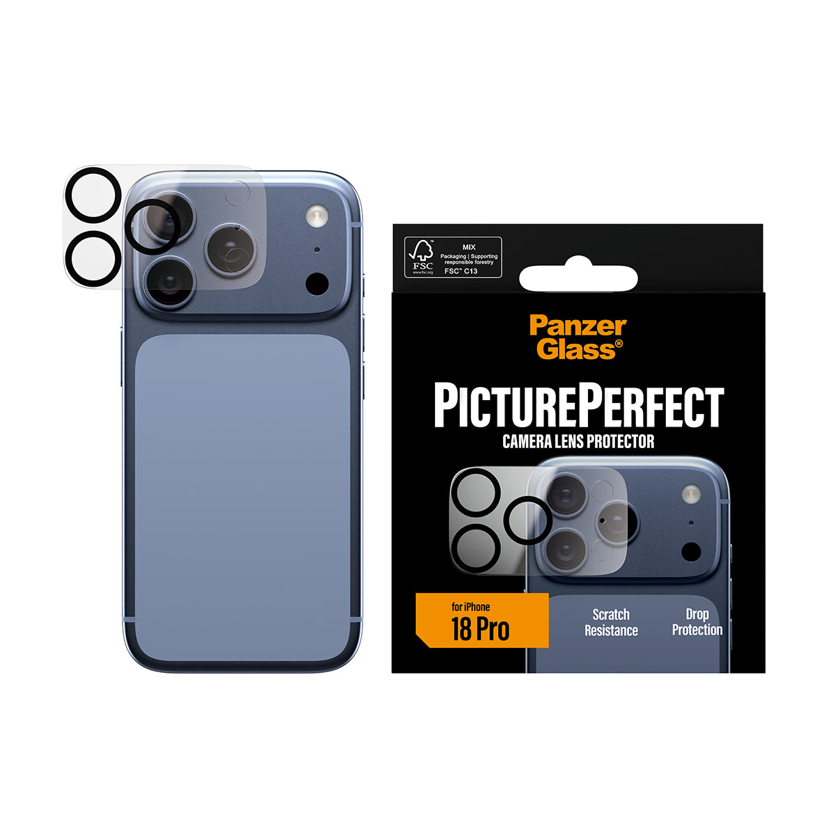 PanzerGlass PicturePerfect Camera Lens Protector - osłona na aparat do iPhone 18 Pro