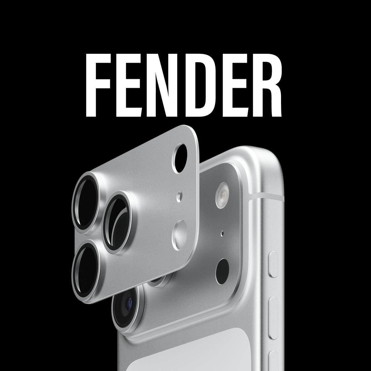 PanzerGlass Fender Camera Protector - osłona na aparat do iPhone 18 Pro Max srebrna