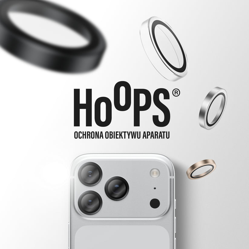 PanzerGlass Hoops Transparent Camera Lens Protector - osłonki na obiektywy do iPhone 18 Pro/18 Pro Max czarne