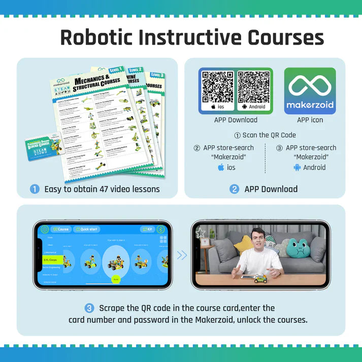 Makerzoid Robot Master Premium - zestaw ponad 600 klocków edukacyjnych z możliwością kodowania