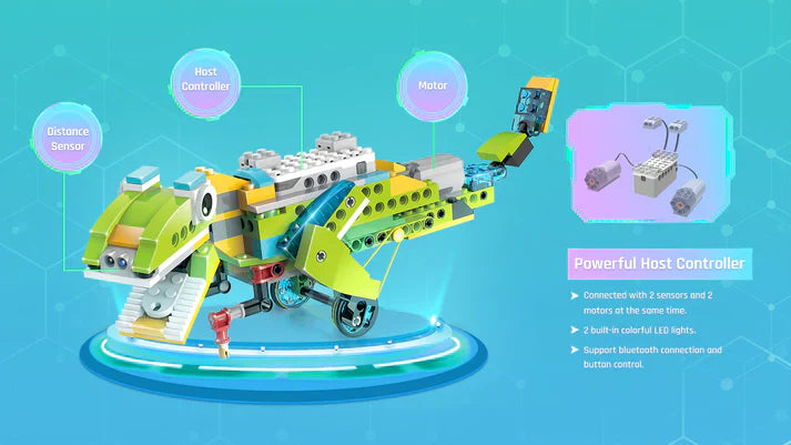 Makerzoid Robot Master Premium - zestaw ponad 600 klocków edukacyjnych z możliwością kodowania