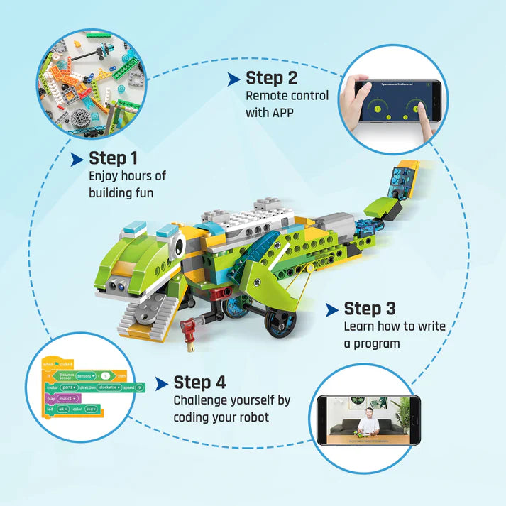 Makerzoid Robot Master Premium - zestaw ponad 600 klockow edukacyjnych z mozliwoscia kodowania