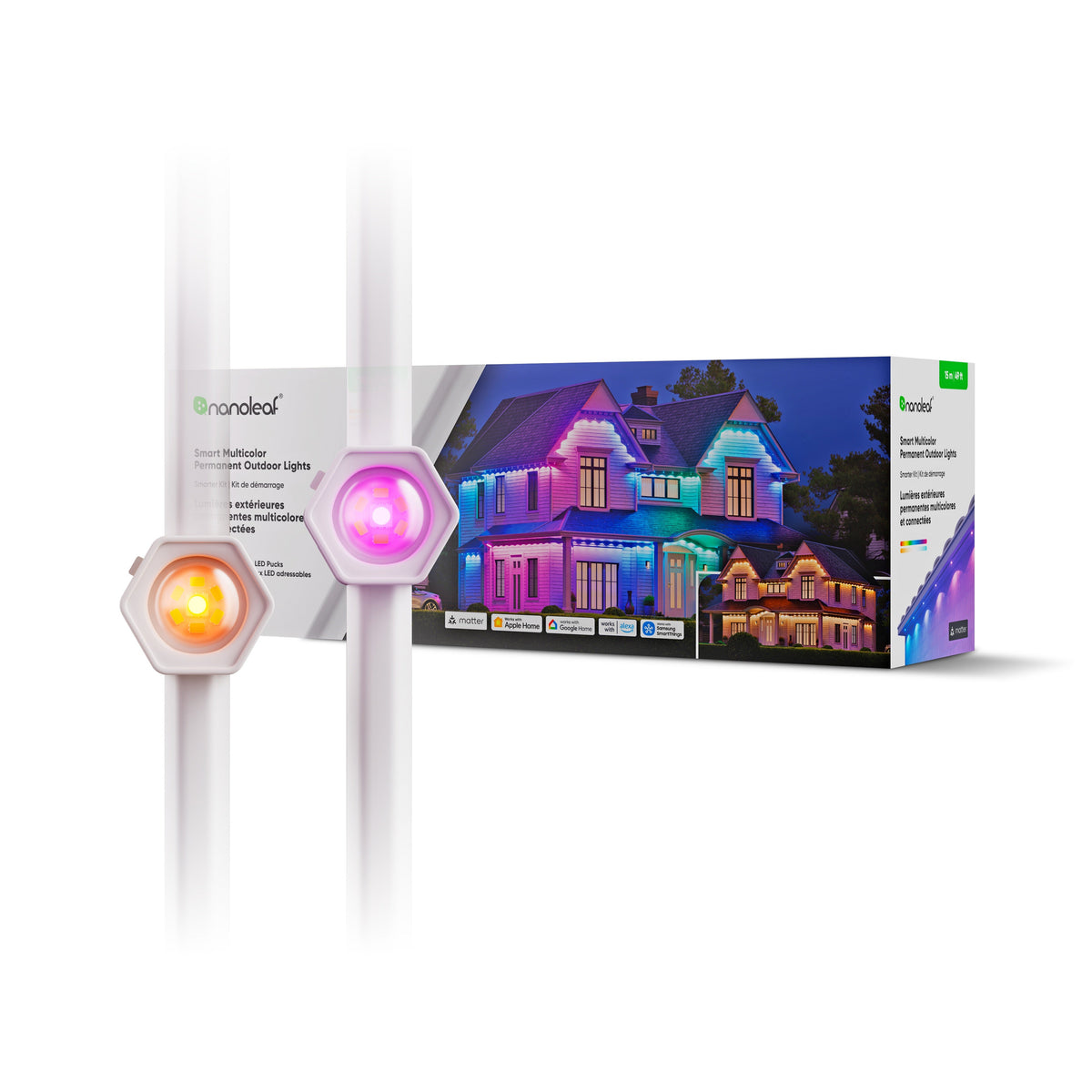 Nanoleaf 1D Permanent Outdoor Light Starter Kit - zewnętrzna taśma LED (15m)