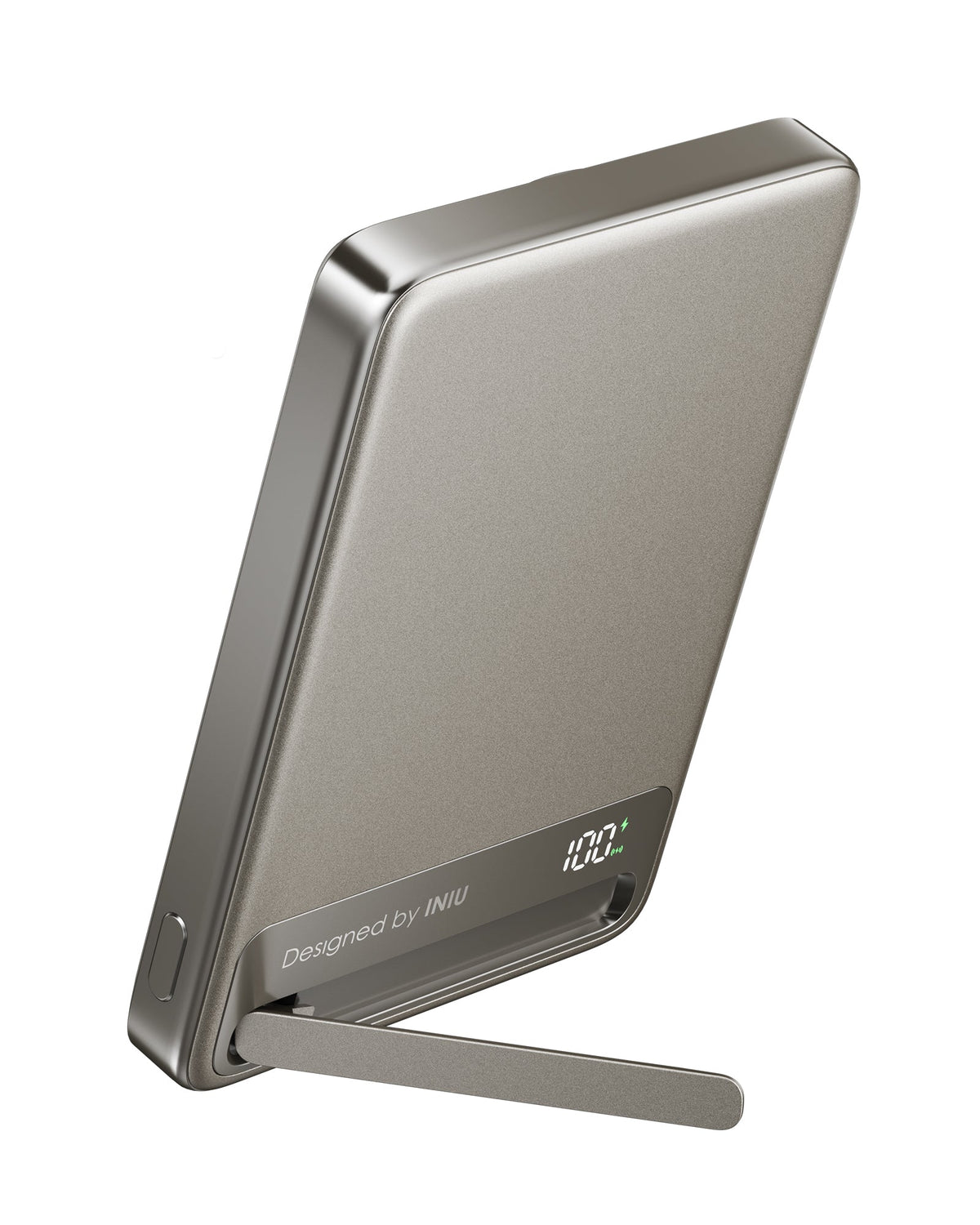 INIU Powerbank MagPro Slim - magnetyczny powerbank bezprzewodowy 10000mAh tytan