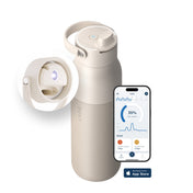 LARQ Bottle PureVis 2 - inteligentna, samoczyszcząca butelka filtrująca, światło UV-C 680ml mojave dune