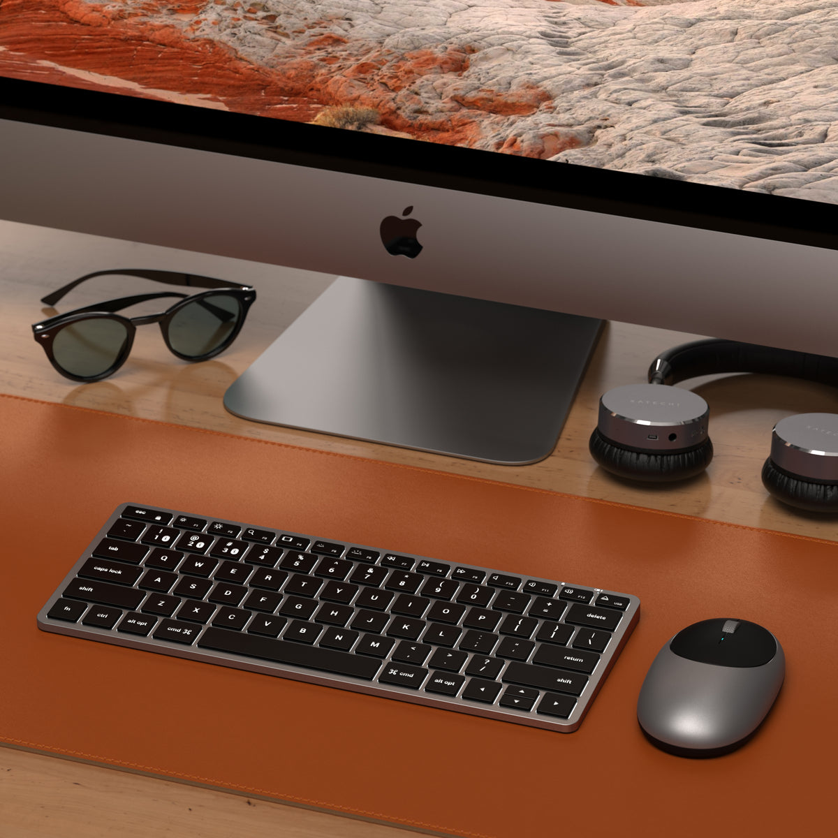 Satechi Slim X1 - klawiatura BT do trzech urządzeń USB-C space black