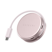 Satechi OntheGo 5-in-1 Multiport Adapter - adapter do urządzeń mobilnych USB-C/USB-A/HDMI 4K/czytnik kart SD/USB-C PD różowy