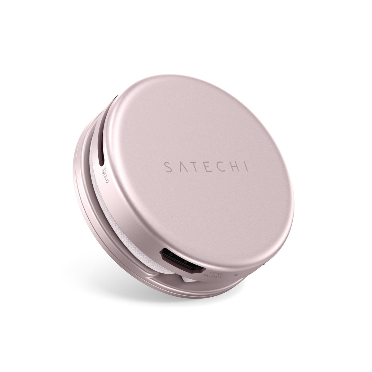 Satechi OntheGo 5-in-1 Multiport Adapter - adapter do urządzeń mobilnych USB-C/USB-A/HDMI 4K/czytnik kart SD/USB-C PD różowy