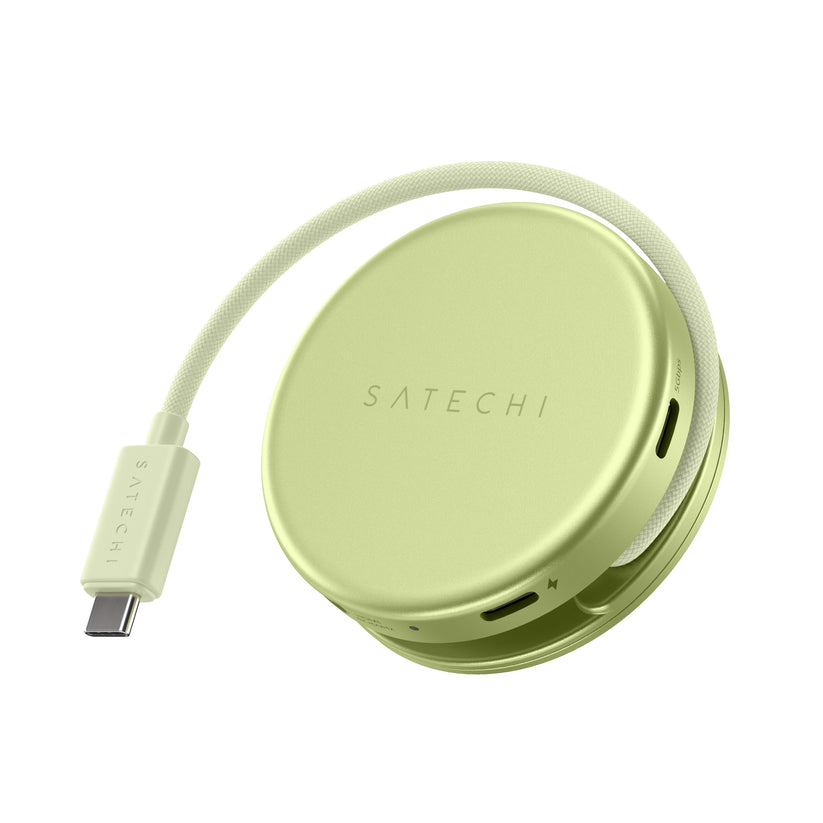 Satechi OntheGo 5-in-1 Multiport Adapter - adapter do urządzeń mobilnych USB-C/USB-A/HDMI 4K/czytnik kart SD/USB-C PD żółty