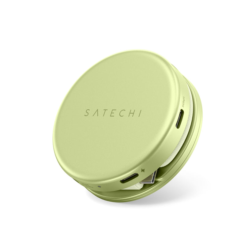 Satechi OntheGo 5-in-1 Multiport Adapter - adapter do urządzeń mobilnych USB-C/USB-A/HDMI 4K/czytnik kart SD/USB-C PD żółty