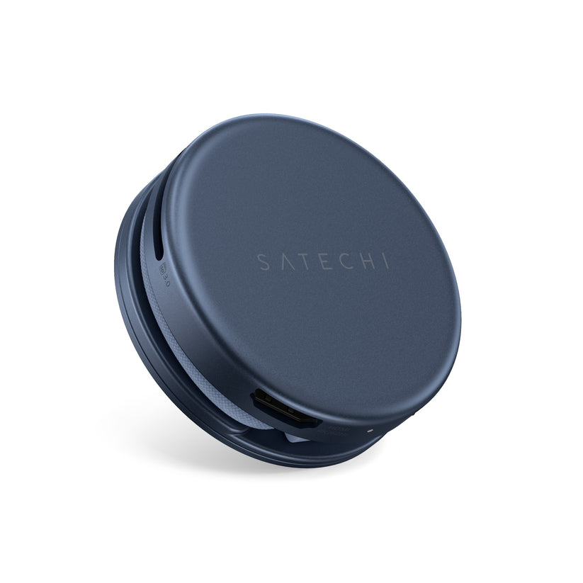 Satechi OntheGo 5-in-1 Multiport Adapter - adapter do urządzeń mobilnych USB-C/USB-A/HDMI 4K/czytnik kart SD/USB-C PD indygo