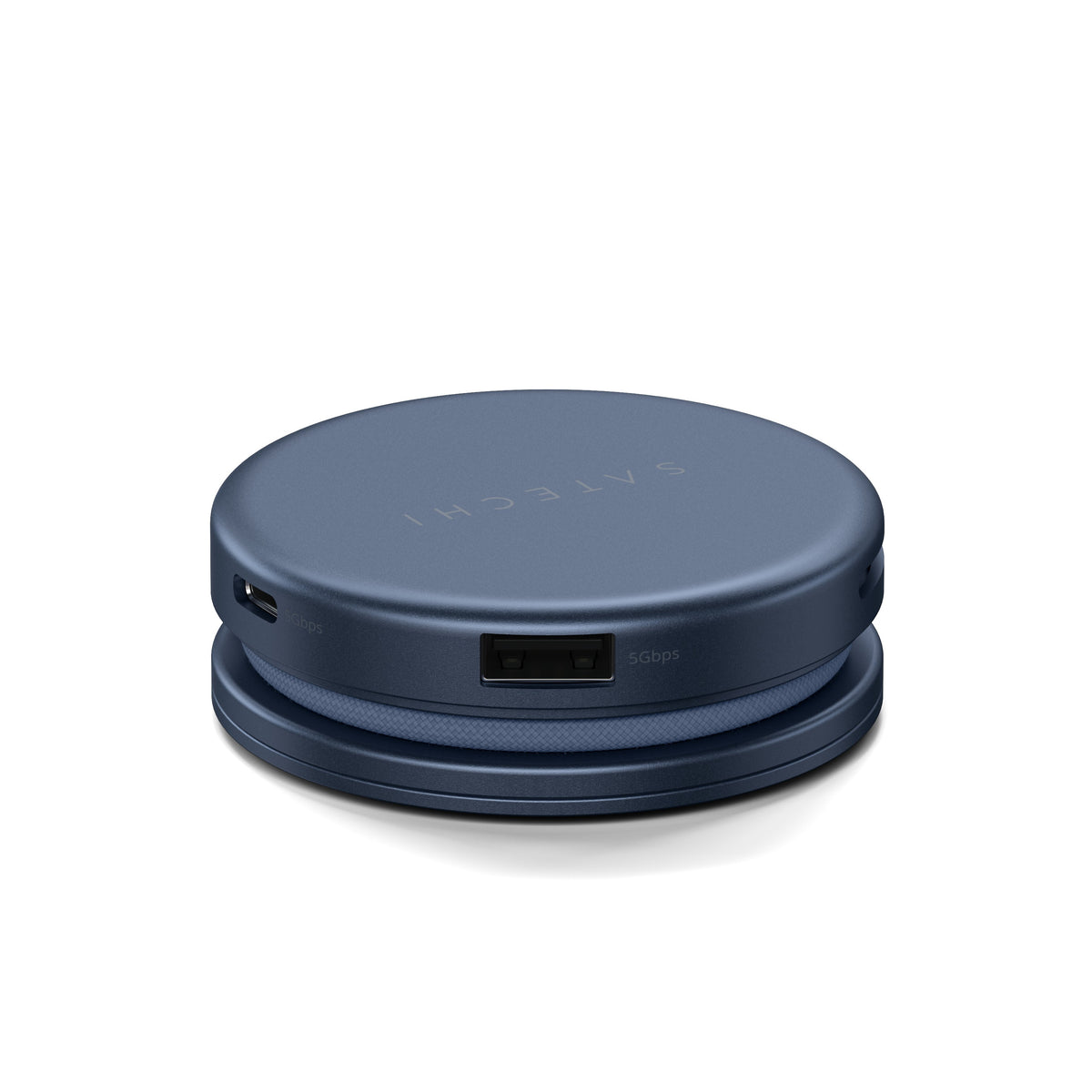 Satechi OntheGo 5-in-1 Multiport Adapter - adapter do urządzeń mobilnych USB-C/USB-A/HDMI 4K/czytnik kart SD/USB-C PD indygo