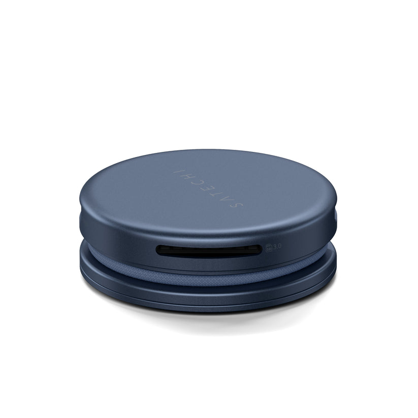 Satechi OntheGo 5-in-1 Multiport Adapter - adapter do urządzeń mobilnych USB-C/USB-A/HDMI 4K/czytnik kart SD/USB-C PD indygo