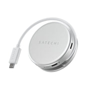 Satechi OntheGo 5-in-1 Multiport Adapter - adapter do urządzeń mobilnych USB-C/USB-A/HDMI 4K/czytnik kart SD/USB-C PD srebrny