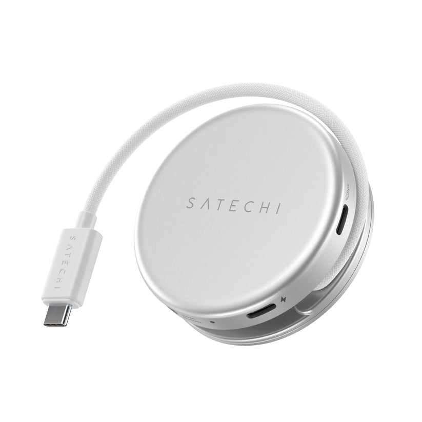 Satechi OntheGo 5-in-1 Multiport Adapter - adapter do urządzeń mobilnych USB-C/USB-A/HDMI 4K/czytnik kart SD/USB-C PD srebrny