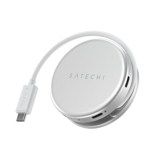 Satechi OntheGo 5-in-1 Multiport Adapter - adapter do urządzeń mobilnych USB-C/USB-A/HDMI 4K/czytnik kart SD/USB-C PD srebrny