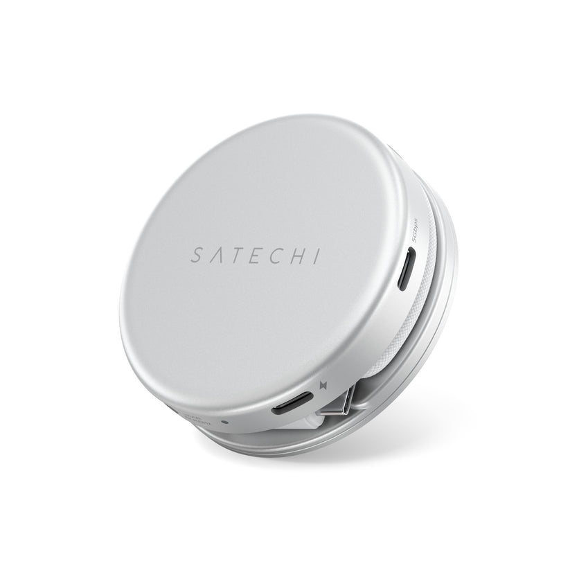 Satechi OntheGo 5-in-1 Multiport Adapter - adapter do urządzeń mobilnych USB-C/USB-A/HDMI 4K/czytnik kart SD/USB-C PD srebrny