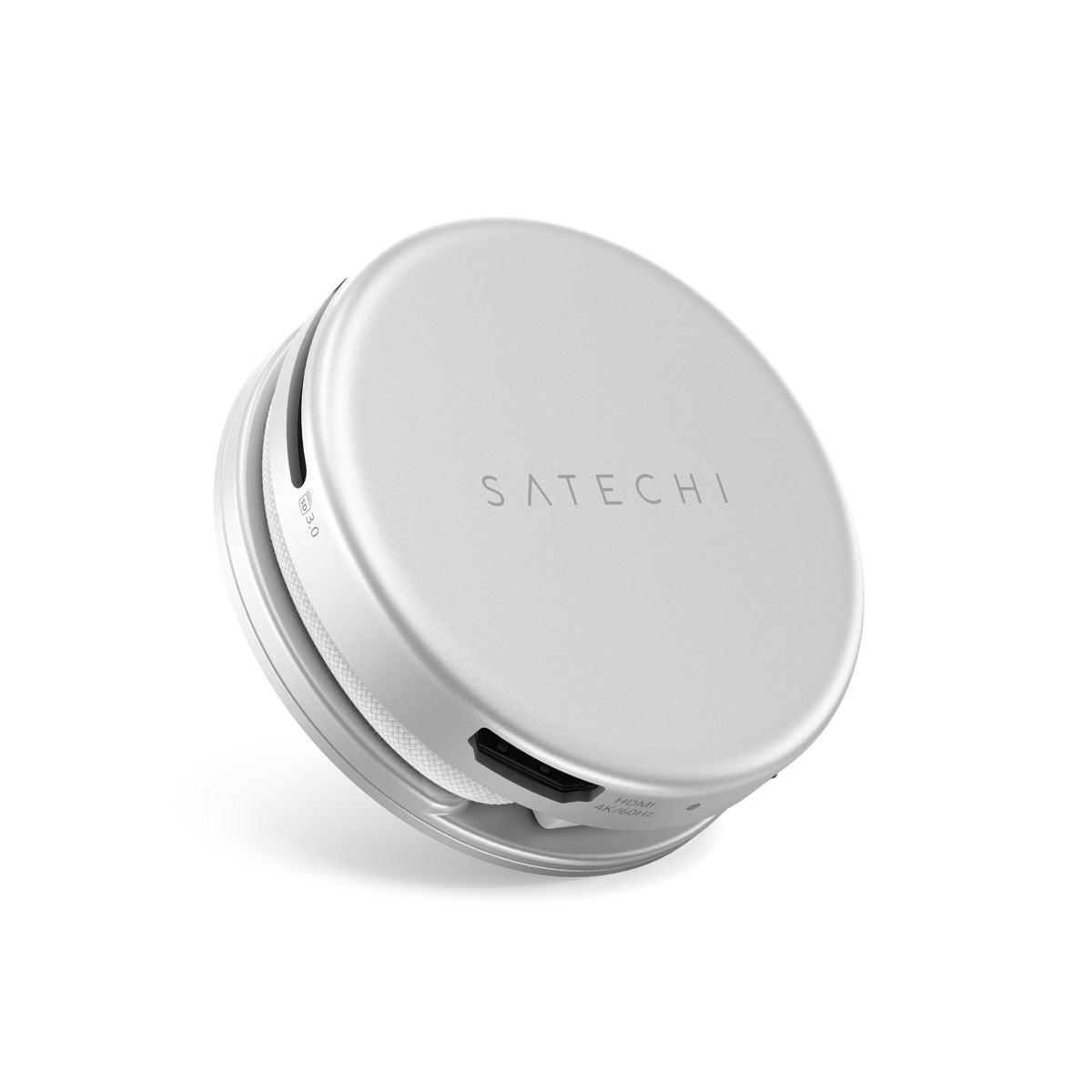 Satechi OntheGo 5-in-1 Multiport Adapter - adapter do urządzeń mobilnych USB-C/USB-A/HDMI 4K/czytnik kart SD/USB-C PD srebrny