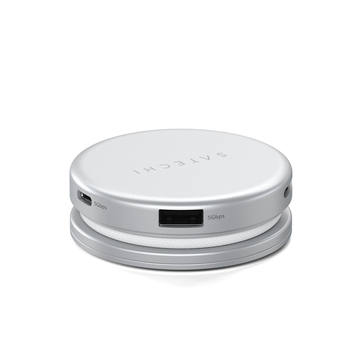 Satechi OntheGo 5-in-1 Multiport Adapter - adapter do urządzeń mobilnych USB-C/USB-A/HDMI 4K/czytnik kart SD/USB-C PD srebrny